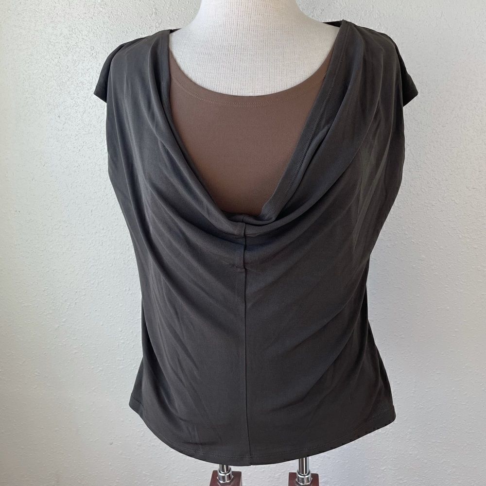 NWT Kasper Shoet Sleeve Blouse Top Size M